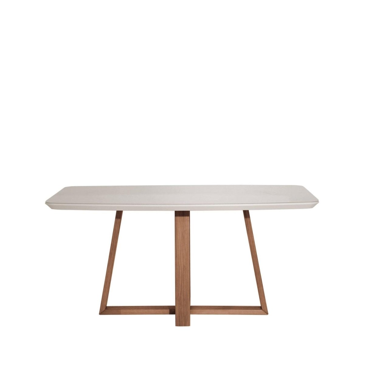 Conjunto de Jantar Mesa Retangular com Vidro Bennett 6 Cadeiras New Ella