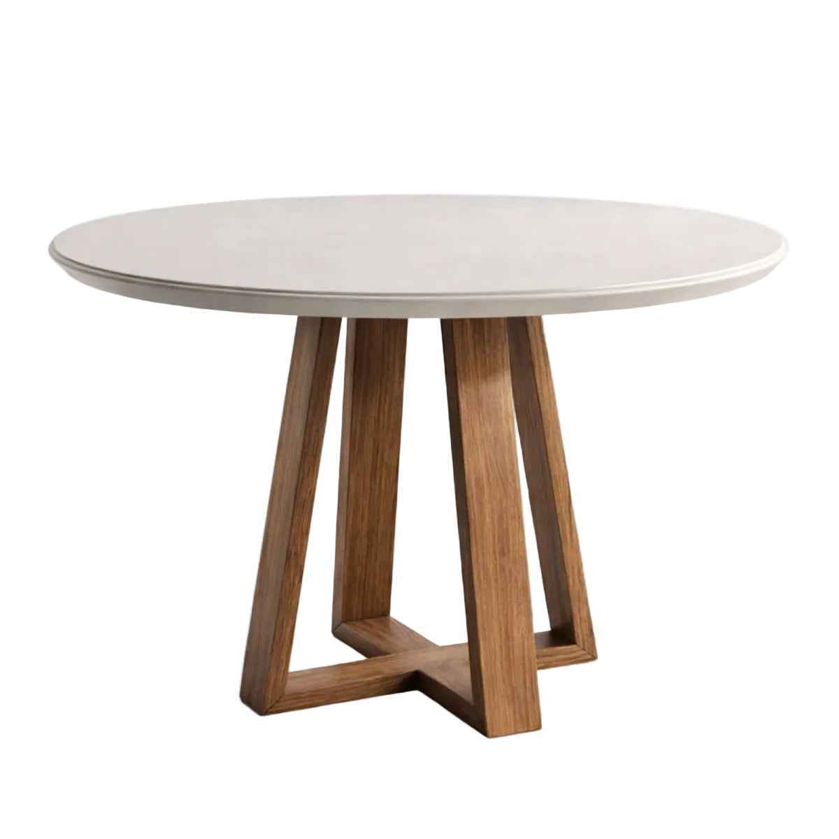Conjunto de Jantar Mesa Redonda com Vidro Bennett 4 Cadeiras New Ella