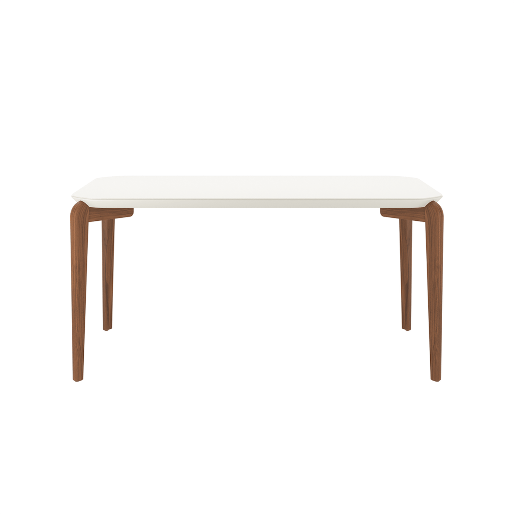 Conjunto de Jantar Mesa Retangular com Vidro Donatella 6 Cadeiras Evelyn