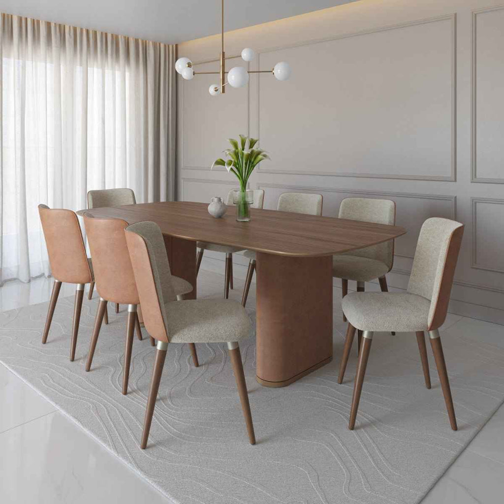 Mesa de Jantar Retangular para 8 Lugares Lintz 219cm