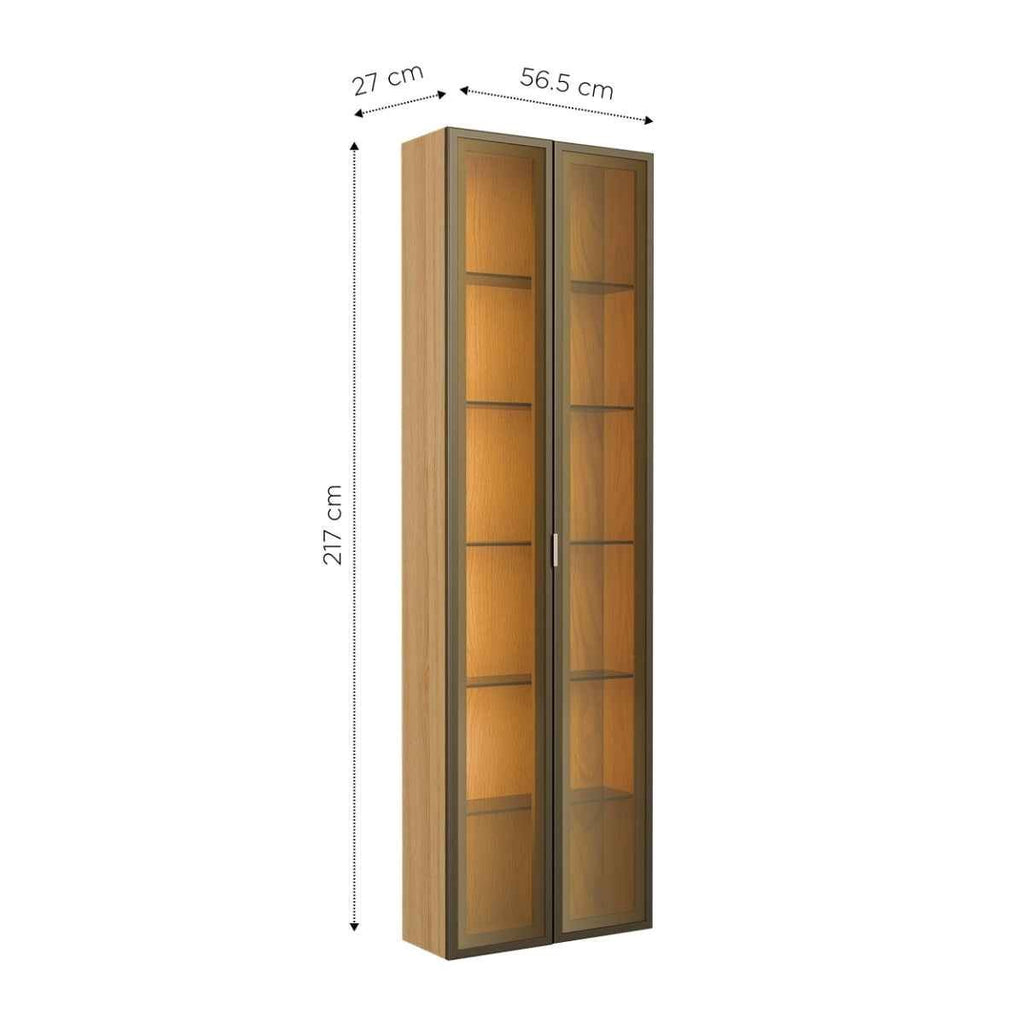 Módulo Cristaleira 2 Porta com Vidro Reflecta para Painel Neon Float
