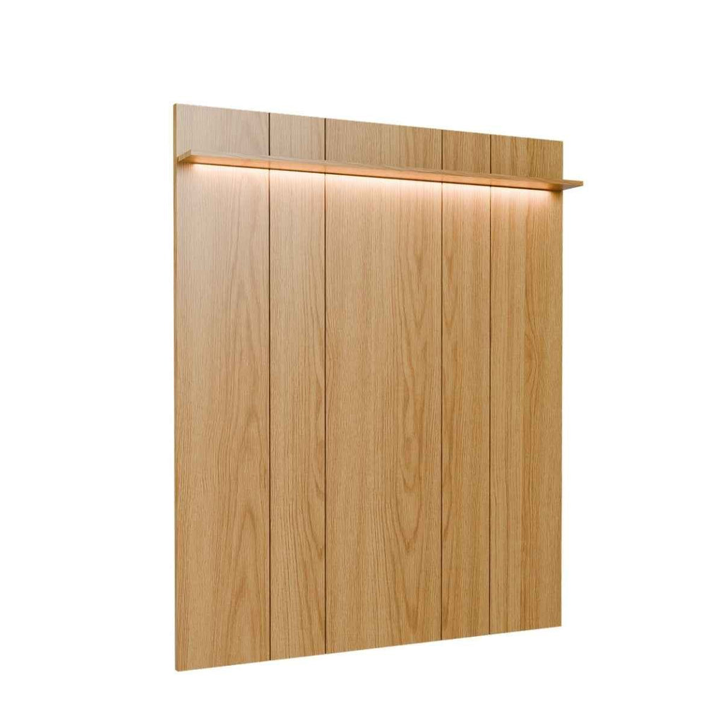 Rack com Painel para TV até 75 Polegadas Vidro Reflecta 100% MDF com Led Lincoln Float 178cm