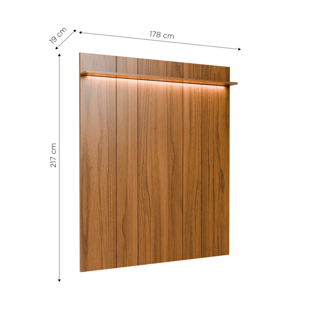 Painel para TV até 75 Polegadas com Prateleira e LED 100% MDF Neon Float 178cm