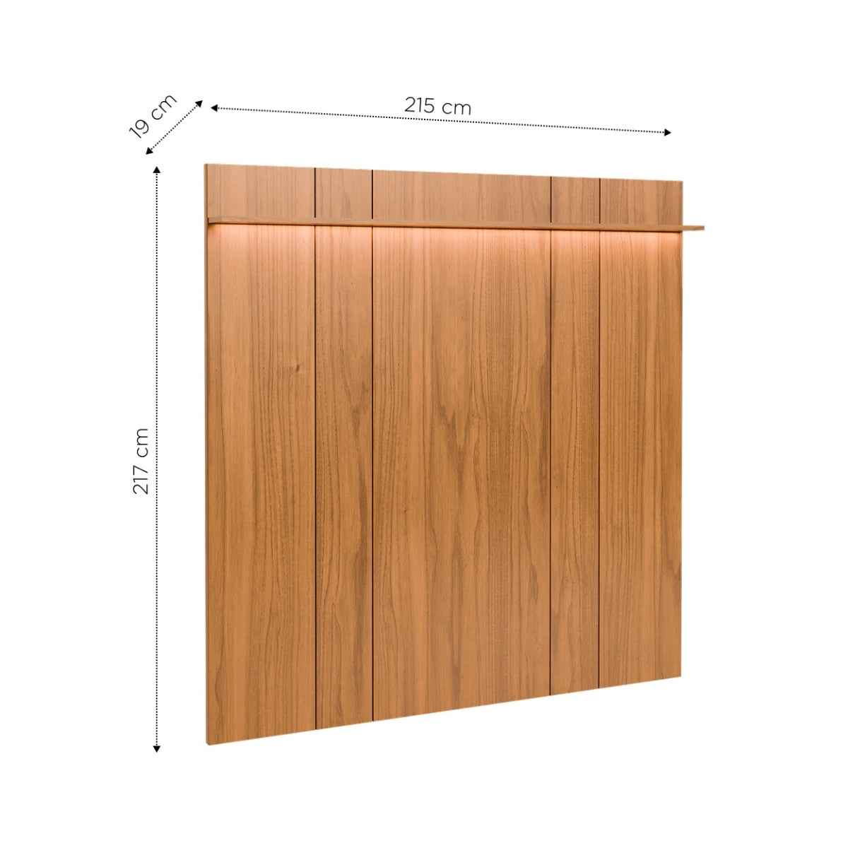 Painel para TV até 85 Polegadas com Prateleira e LED 100% MDF Neon Float 215cm