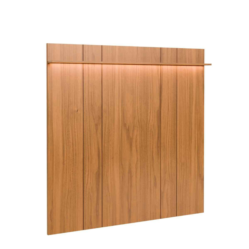 Rack com Painel para TV até 85 Polegadas Vidro Reflecta 100% MDF com Led Lincoln Float 215cm