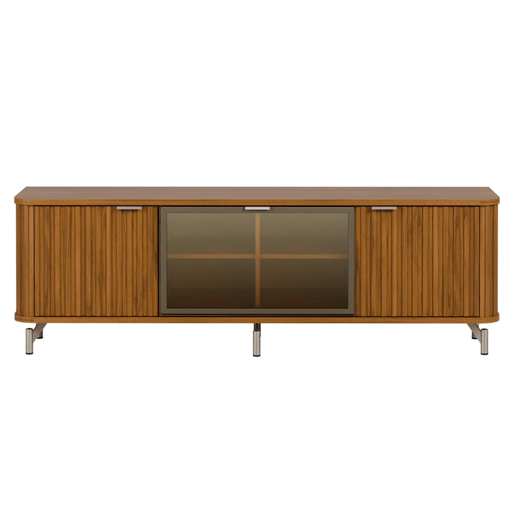 Rack para TVs até 75 Polegadas 100% MDF 3 Portas Vidro Reflecta Neon Float 169cm