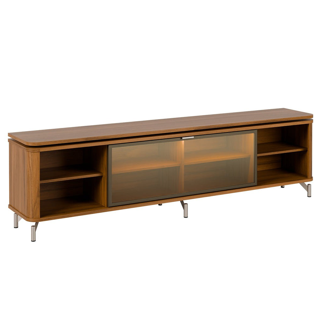 Rack para TVs até 85 Polegadas 100% MDF 1 Porta com Vidro Reflecta Lincoln Float 212cm