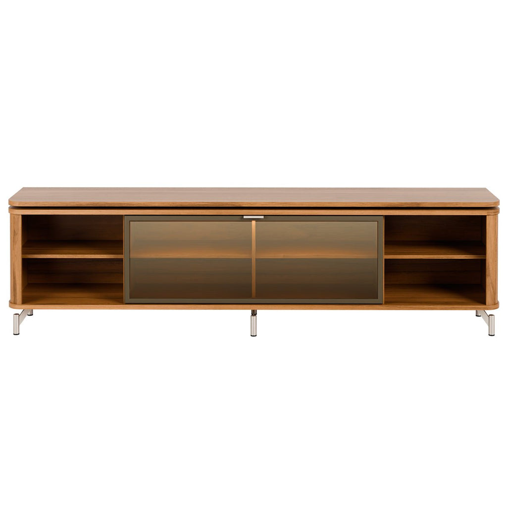 Rack para TVs até 85 Polegadas 100% MDF 1 Porta com Vidro Reflecta Lincoln Float 212cm